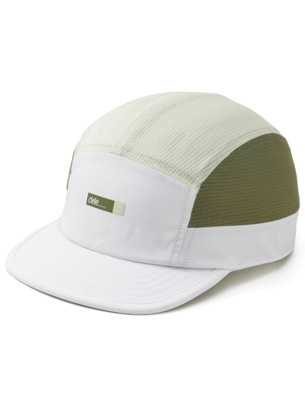 Ciele Athletics White & Light Green Performance Cap